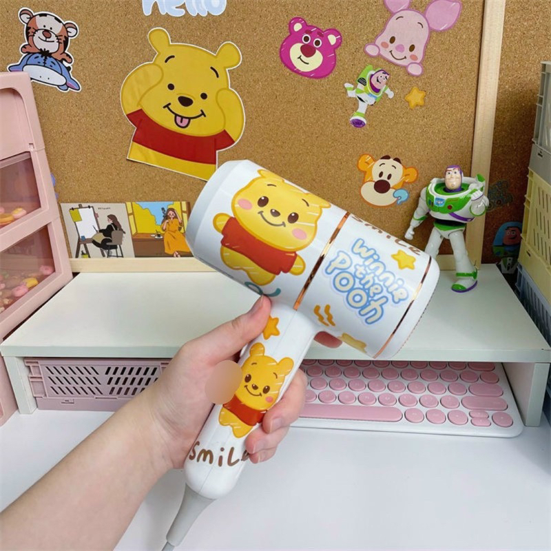 Máy sấy tóc mini du lịch hoạ tiết gấu Lotso hàng chính hãng