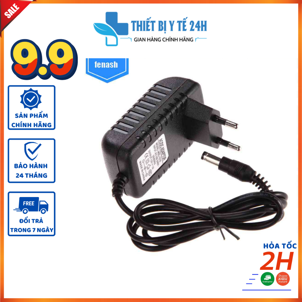 Củ Sạc AC sử dụng cho máy massage cổ vai gáy 100-240V DC 5.5X2.5Mm 12V 1A 1000mA Phích Cắm EU Tiện Dụng