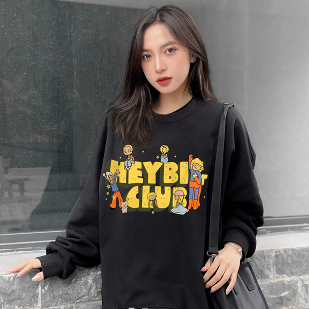 Áo Sweater Dài Tay HS32 Nam Nữ HALEY Unisex Form Rộng Phong Cách Ulzzang Nỉ Bông - Nỉ Lông Cáo Dày Dặn Ấm Áp