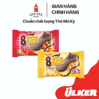 Bánh bông lan phủ cacao ULKER 8KEK vị Dâu/ Chuối 55g