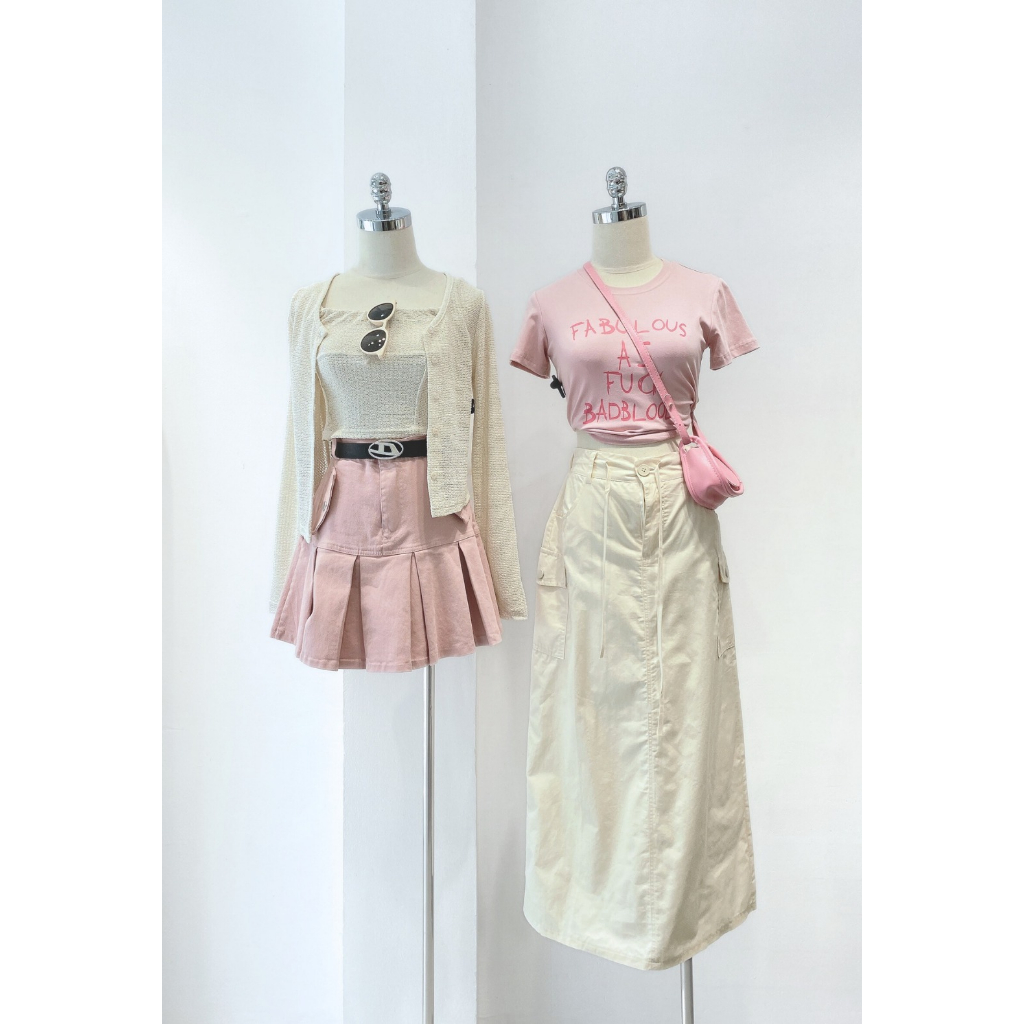 LYRA Chân váy túi hộp bên hông dây eo cá tính -  CSYCD0123