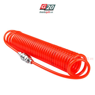 Dây hơi lò xo - Dây khí nén ruột gà co giãn - Dài 6m/9m/15m