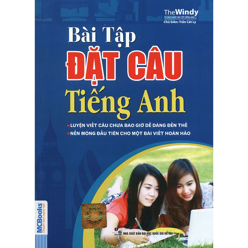 Sách - Bài tập đặt câu tiếng Anh - The Windy - NXB Đại Học Quốc Gia Hà Nội - MC60