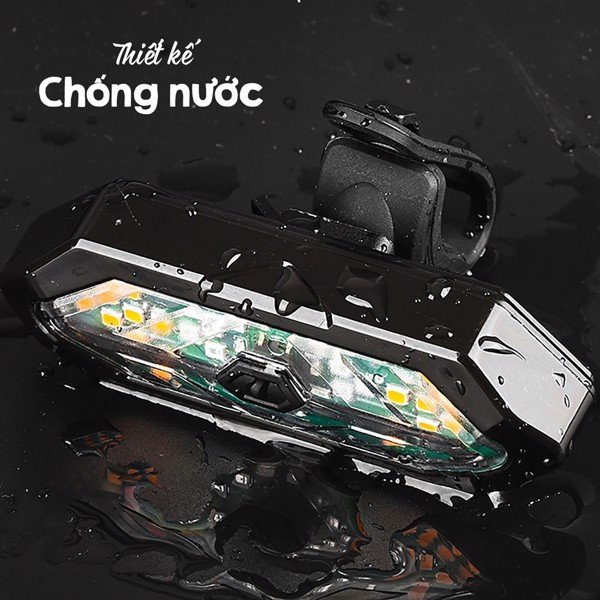 Đèn hậu Xi Nhan xe đạp dododios không dây pin sạc 5 chế độ sáng