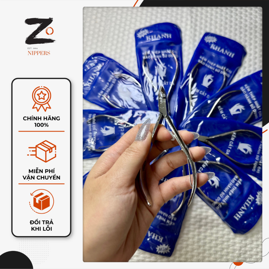 Kìm Nhặt Da Khanh Thép Nhật C45 - NSX Kềm Nail Zo Sài Gòn