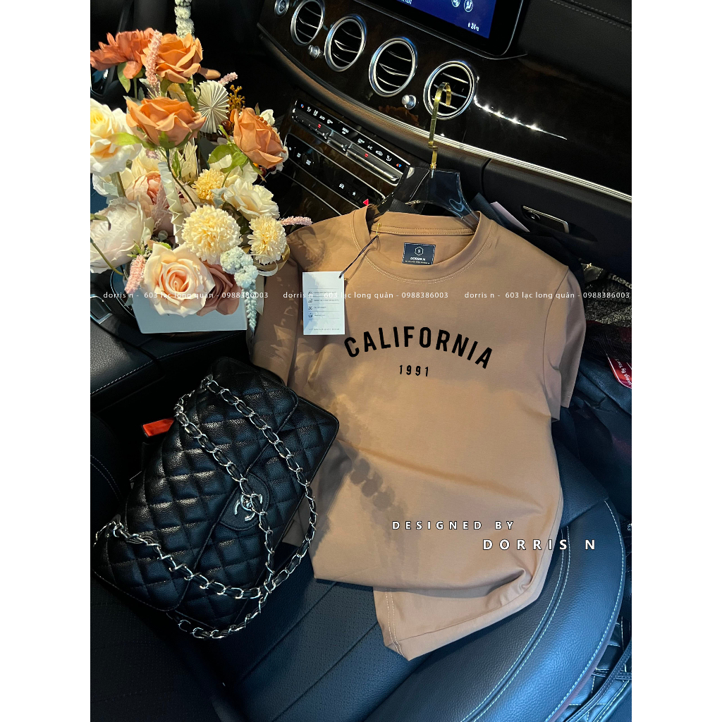 Áo phông thiết kế CALI 1991 chất liệu cotton co giãn 4 chiều full màu