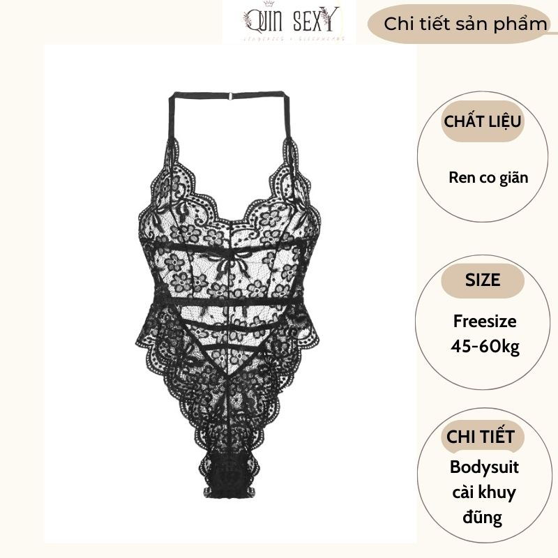 Bodysuit Ren Dây Ngang Phía Sau Quyến Rũ  BS002 | BigBuy360 - bigbuy360.vn