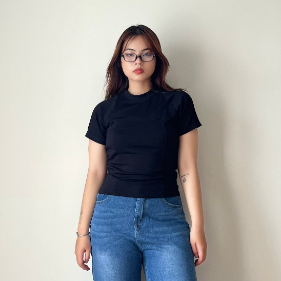 ÁO BASIQUE BABY TEE ĐEN