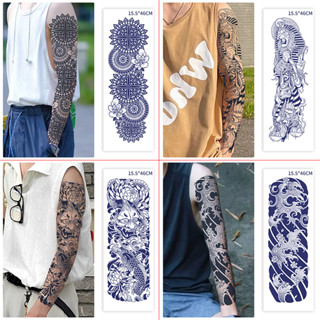 Hình xăm tay 15 ngày ROSI ACCESSORIES, miếng dán hình xăm tạm thời full cánh tay nhiều hình lựa chọn
