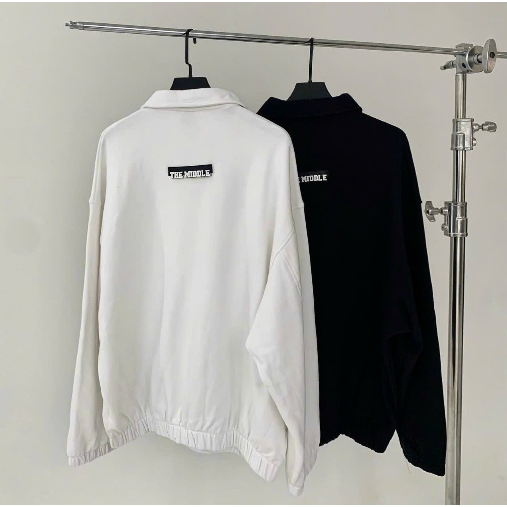 Áo khoác chống nắng nam dây kéo THE MIDDLE hàng đẹp phong cách-A2007