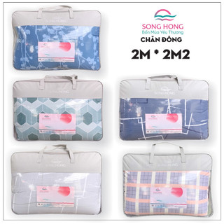 Chăn đông 2m x 2,2m Sông Hồng ruột và vỏ chất cotton