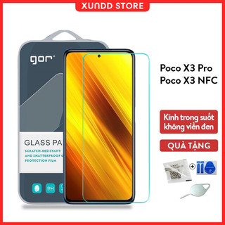 Cường lực gor poco x3 / x3 nfc / x3 pro trong suốt, chống xước, không full màn hình