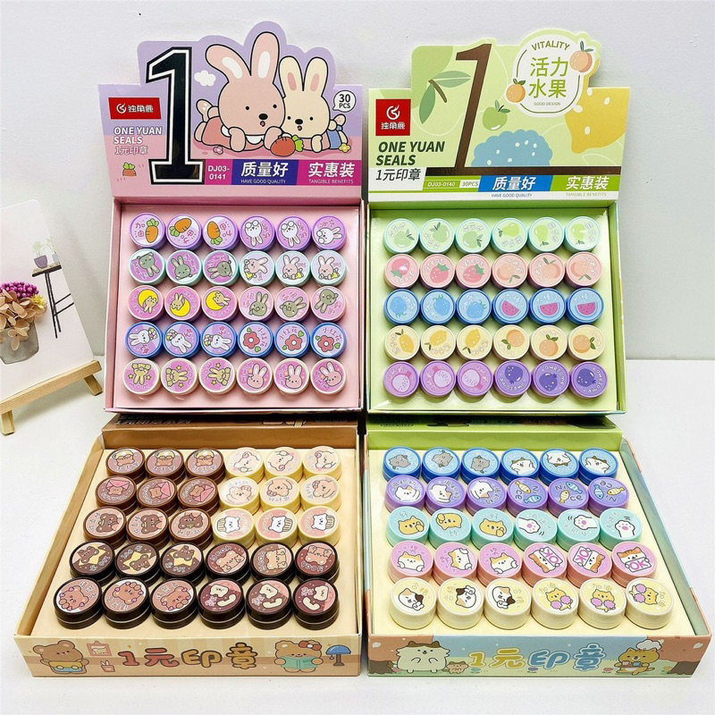 - Đồ Chơi Đóng Dấu Gấu, Mèo, Thỏ, Trái Cây Cute