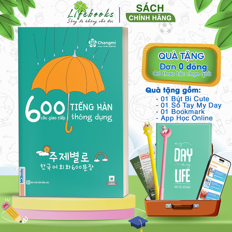 Sách 600 câu giao tiếp tiếng Hàn thông dụng (giá mới 97k)