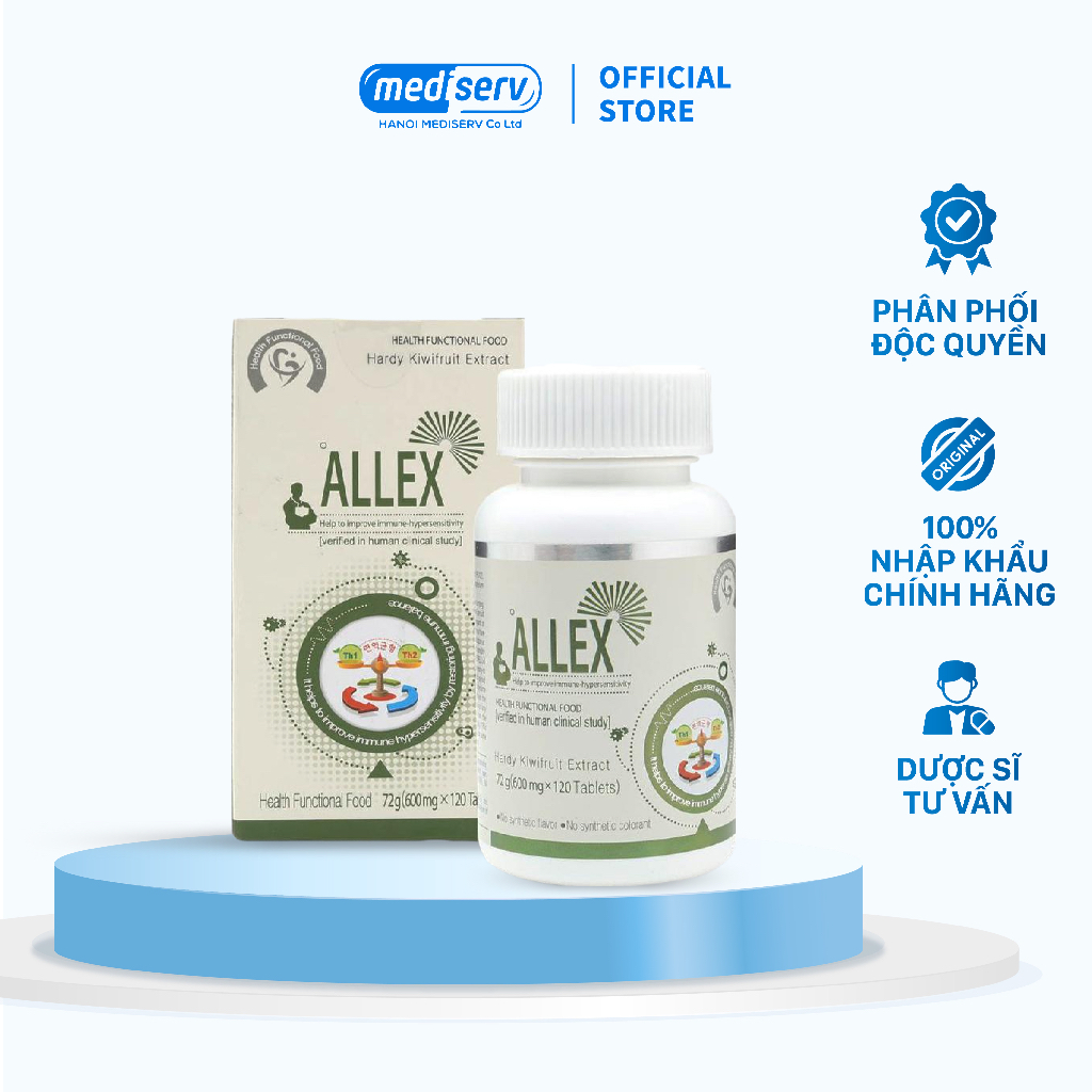 Viên uống hỗ trợ viêm mũi dị dứng, viêm da cơ địa Allex