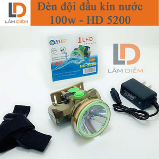 ĐÈN PIN SẠC ĐỘI ĐẦU SIÊU SÁNG KÍN NƯỚC 5200 -T81