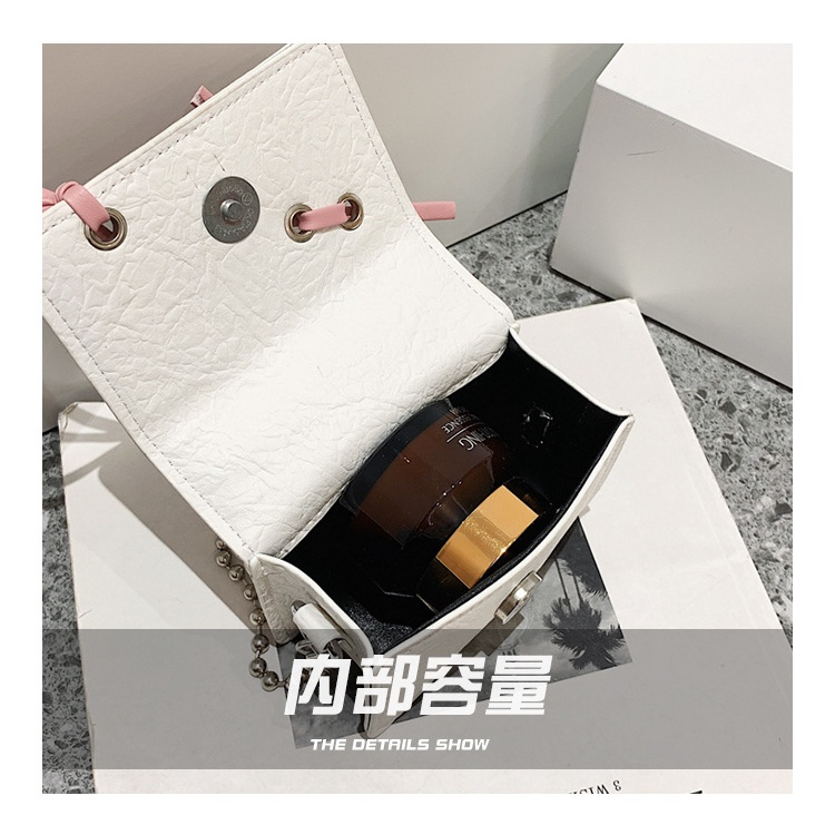 Túi mini nữ túi cầm tay phối nơ size nhỏ kèm dây xích dài đeo chéo tiểu thơ, Túi mini đeo chéo nữ đẹp M211