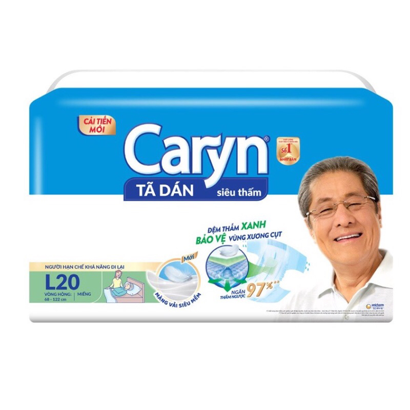 Tã dán người lớn Caryn M10 L10 XL10 M20 L20 XL20