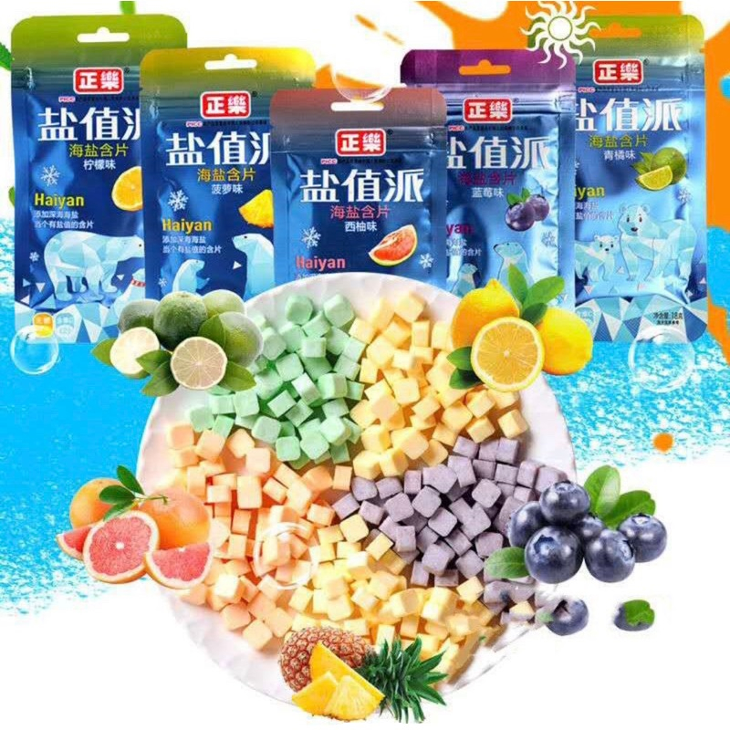 Kẹo Ngậm Hoa Quả Haiyan Mát Lạnh Ngày Hè Gói 18g 30 Viên