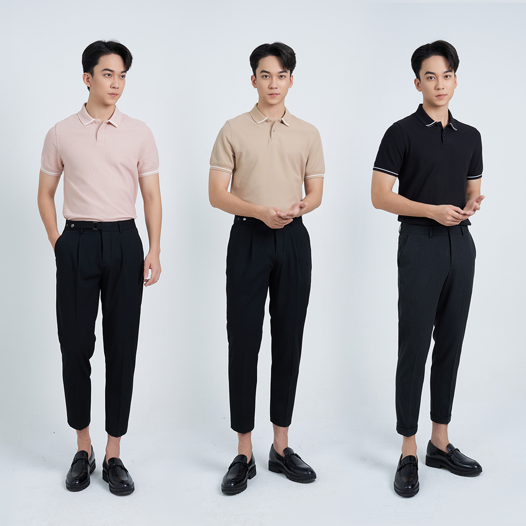 Áo Polo Nam KRIK Cổ Đức Chất Liệu Cotton Cao Cấp Form Fitted Ôm Vừa Vặn PL2002