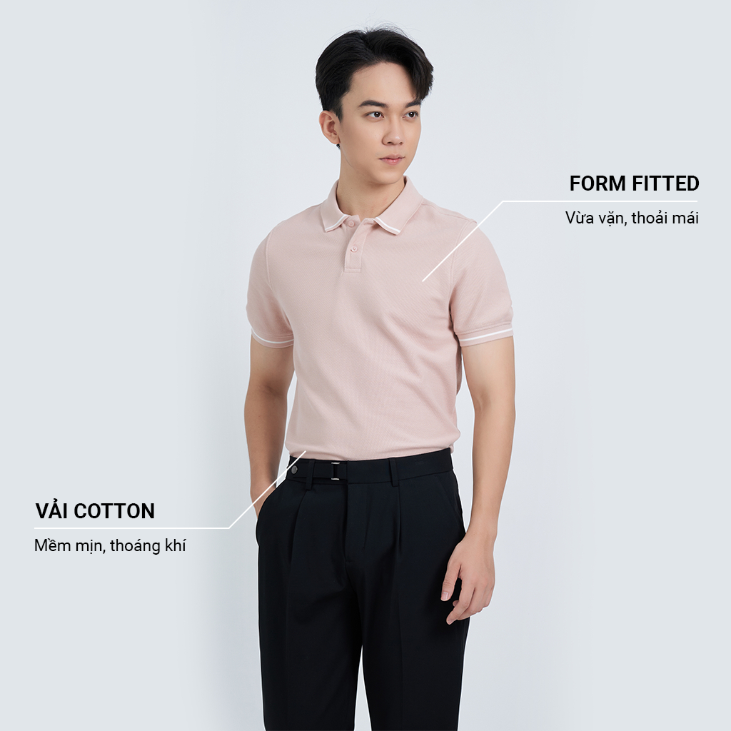 Áo Polo Nam KRIK Cổ Đức Chất Liệu Cotton Cao Cấp Form Fitted Ôm Vừa Vặn PL2002