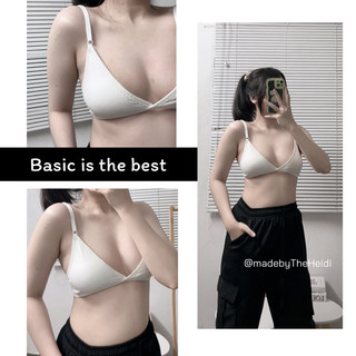 Áo bralette cotton tone màu basic - Neala Bra - Design by The Heidi
