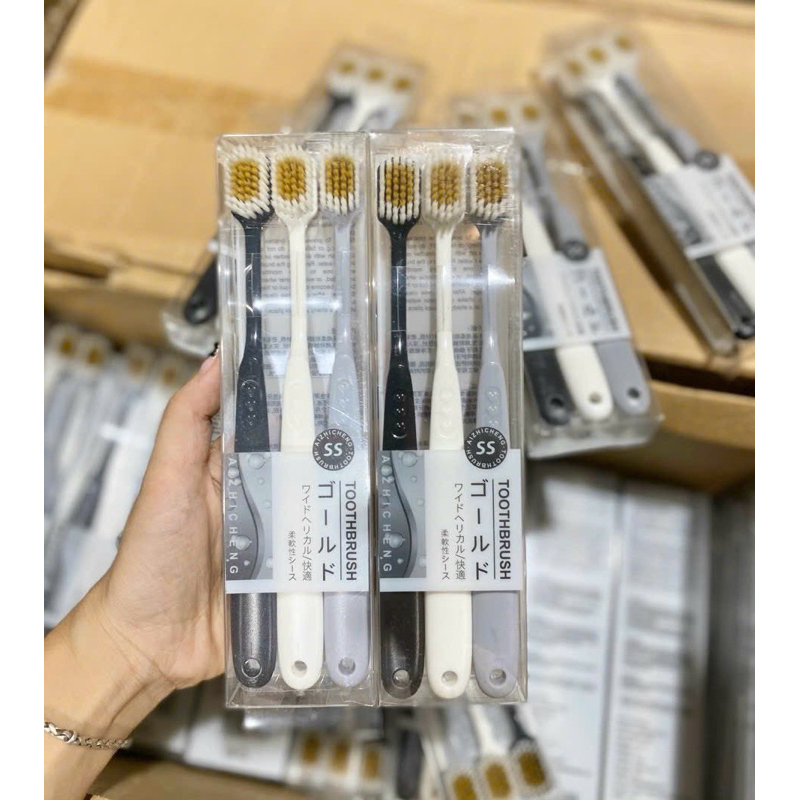 Set 3 Bàn Chải Siêu Mềm TOOTHBRUSH Chính Hãng