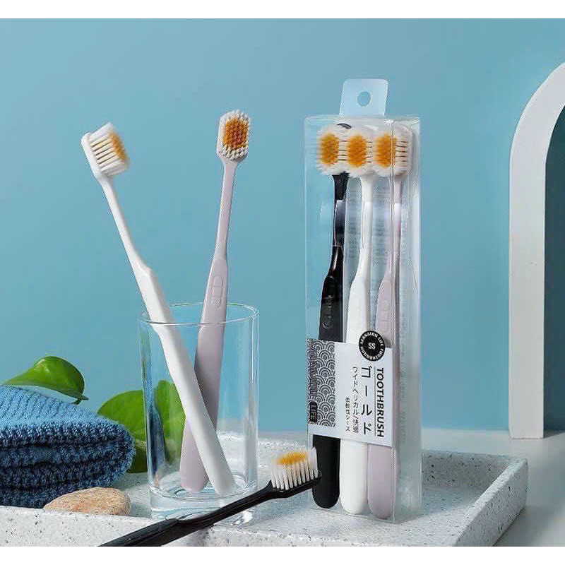 Set 3 Bàn Chải Siêu Mềm TOOTHBRUSH Chính Hãng