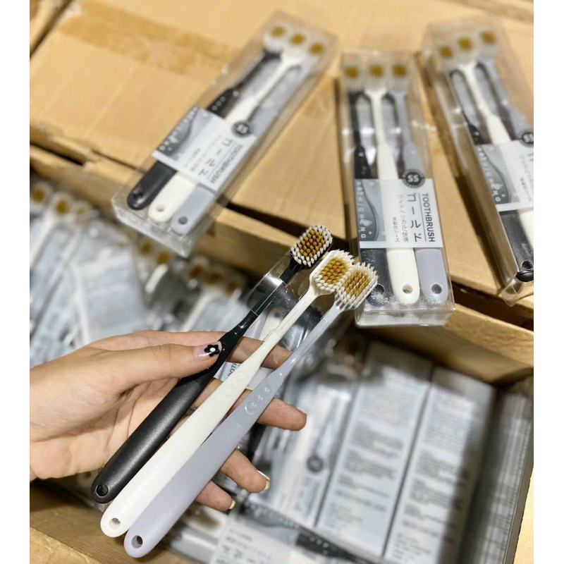 Set 3 Bàn Chải Siêu Mềm TOOTHBRUSH Chính Hãng