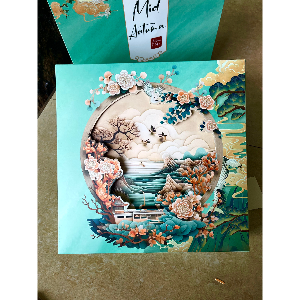 Vỏ bánh trung thu Minh nguyệt xanh mint