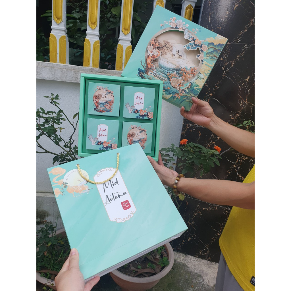 Vỏ bánh trung thu Minh nguyệt xanh mint