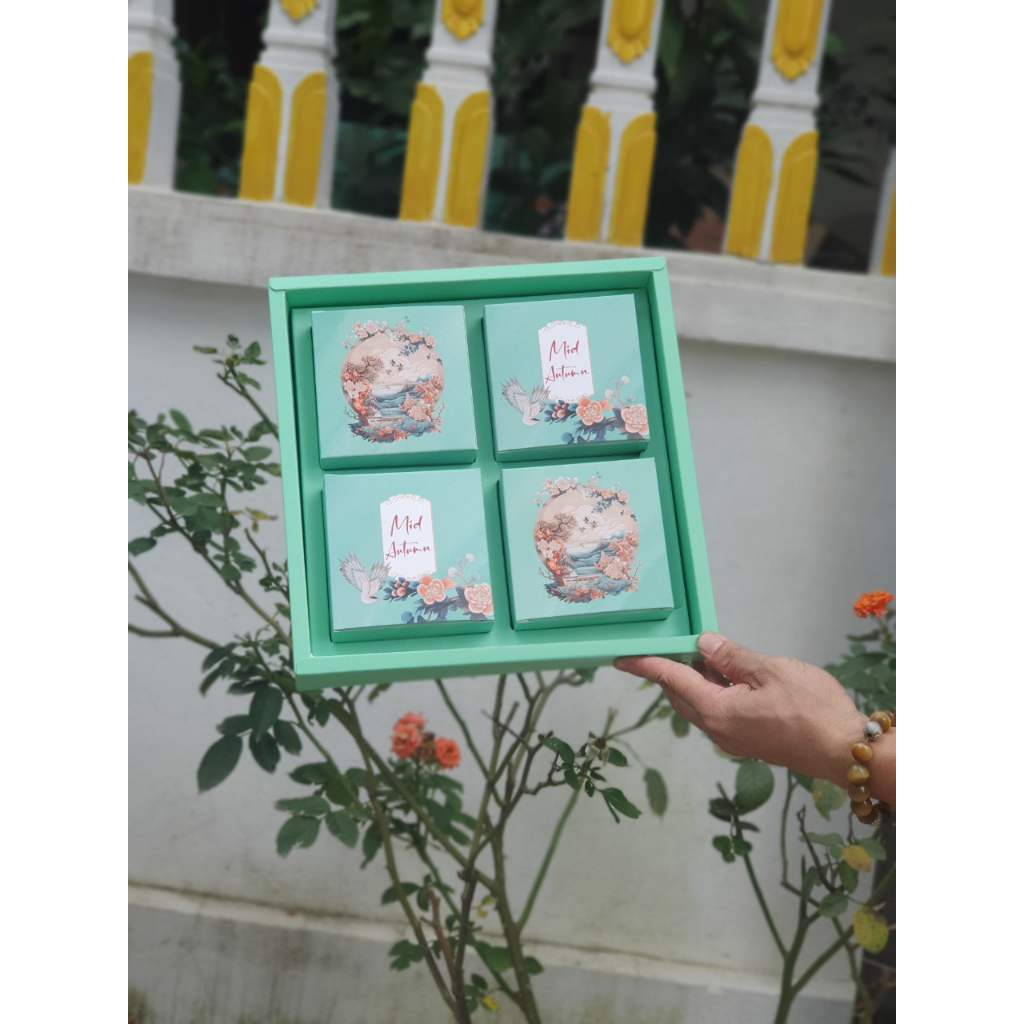 Vỏ bánh trung thu Minh nguyệt xanh mint