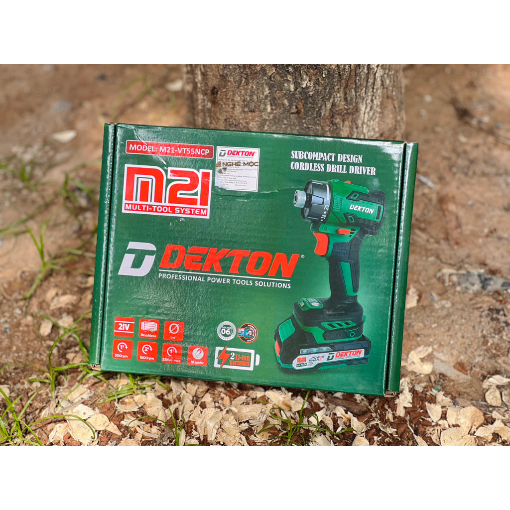 Thân Máy Vặn Vít Trượt Dùng Pin Dekton M21-VT55NCP - Motor Brushless - Lực Siết 55Nm - Chân Pin Phổ Thông