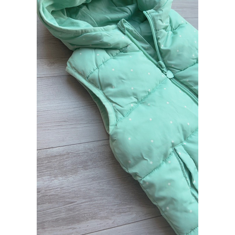 Áo Gile Xanh Chấm Bi Dư Xịn Bé Gái