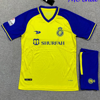 [ in Lẻ ĐỘI ] Bộ Quần Áo Bóng Đá Thể Thao Nam Nữ CLB AL - Nassr FC CR7 2022/2023 - Áo đá banh cộc tay