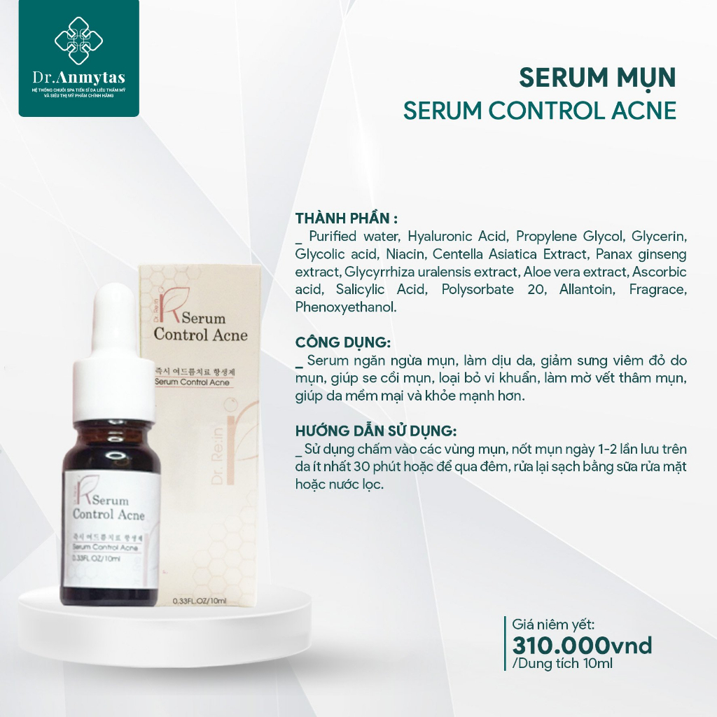 Serum Acnes Dr Anmytas Chấm Mụn