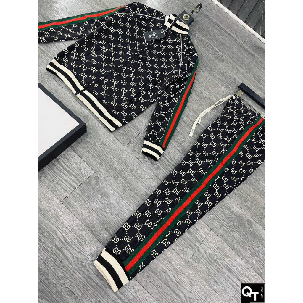 Đồ Bộ Nỉ Nam Bộ Nỉ Nam LV Khóa Kéo Thu Đông Cao Cấp