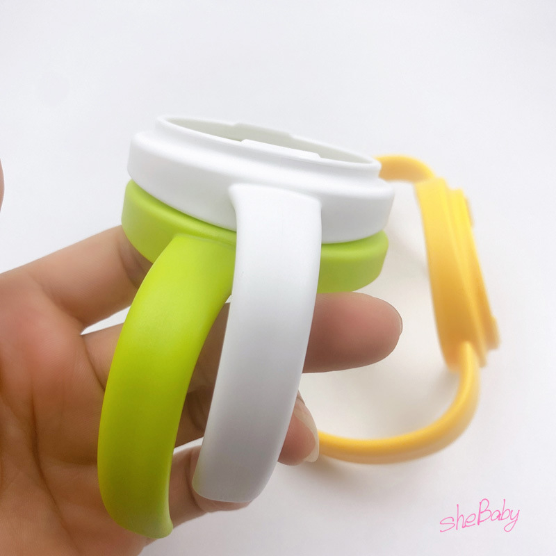 Tay cầm bình sữa Pigeon - Bình cổ rộng - Giúp bé cầm nắm dễ dàng - Không lo trơn trượt khi tu ti