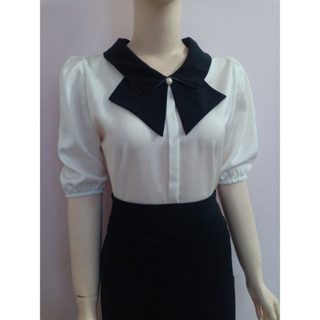  Áo kiểu nữ cách điệu xinh xắn lụa ngọc trai ảnh thật A436 đủ size 40-90kg 