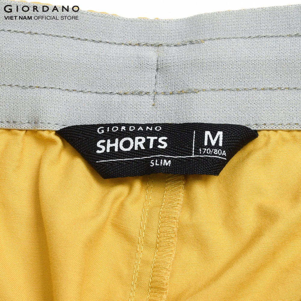 Quần Shorts Kaki Nam Lưng Thun Dây Rút Giordano 01103205