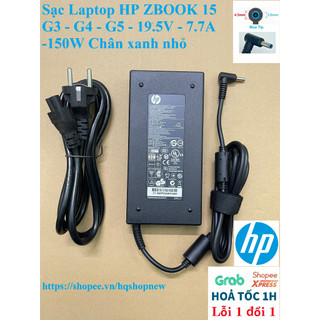 ⚡️ Sạc Laptop HP Zbook 15  G3 - G4 - G5 - G6 19.5V - 7.7A - 150W Chân xanh nhỏ