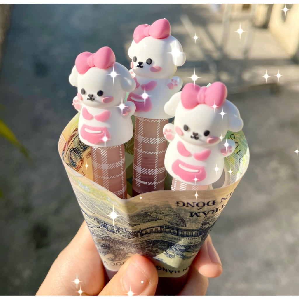 Son Bóng Mansly Cún Hồng Mirror Lip Gloss Hiệu Ứng Gương Không Phai Màu Dễ Thương ảnh thật shop chụp