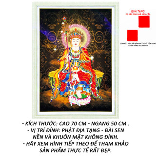 Tranh đính đá 5d - địa tạng vương bồ tát 28 - tranh minh hiền