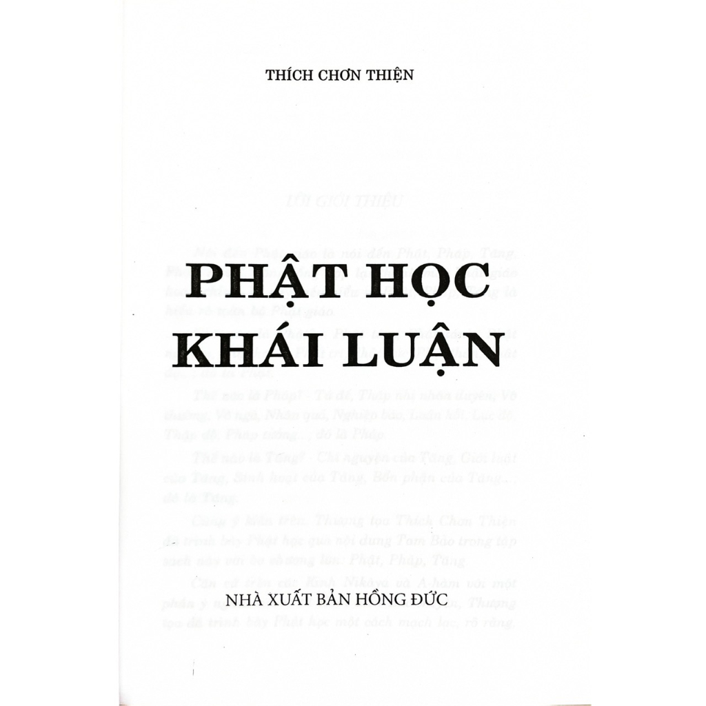 Sách - Phật Học Khái Luận