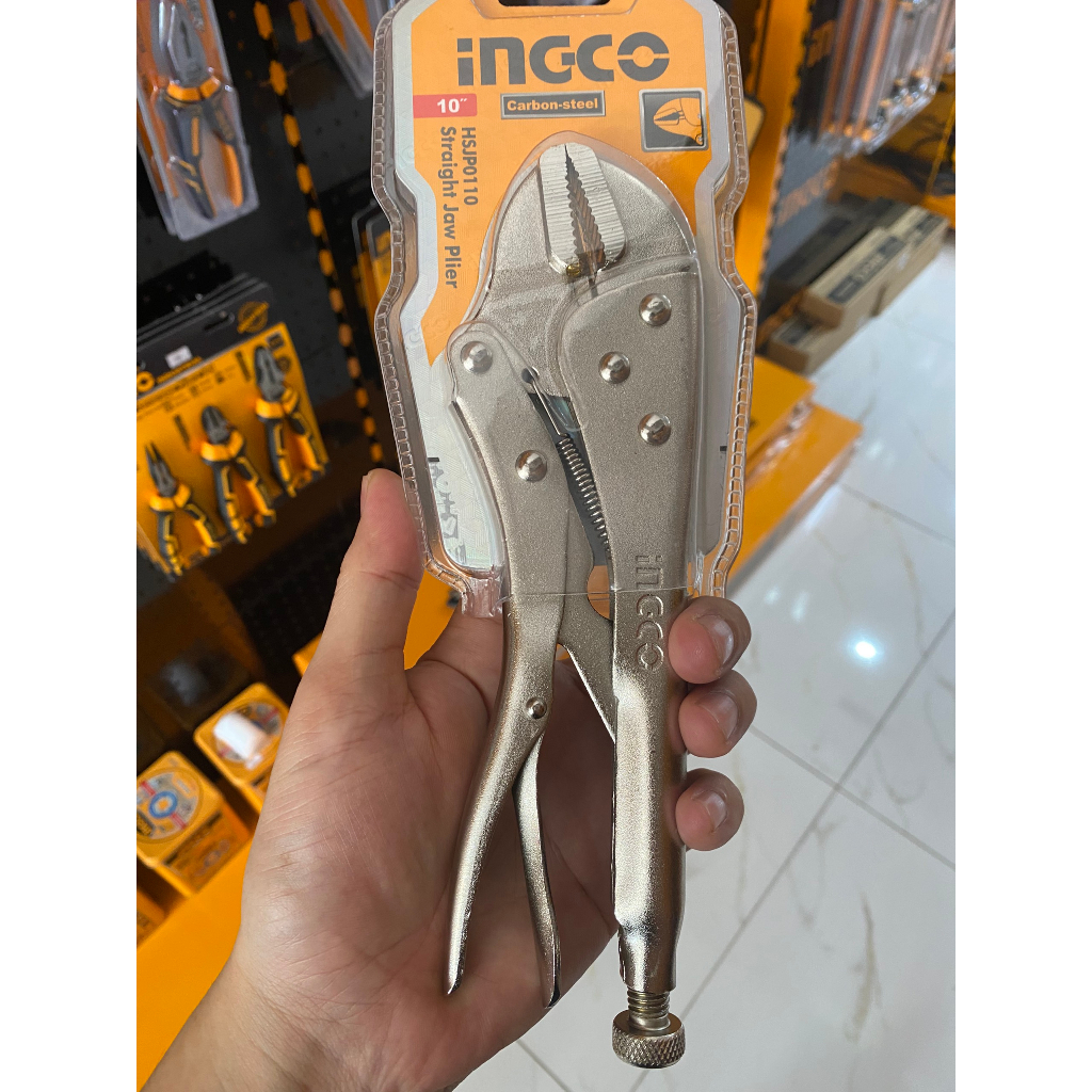 Kìm bấm hàm INGCO HSJP0110 kìm chết size 10 inch dùng chất liệu thép Cr-v