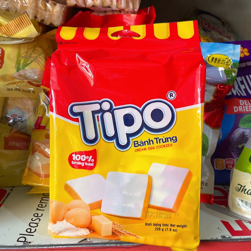 Bánh Trứng Tipo Bịch 220g/500g