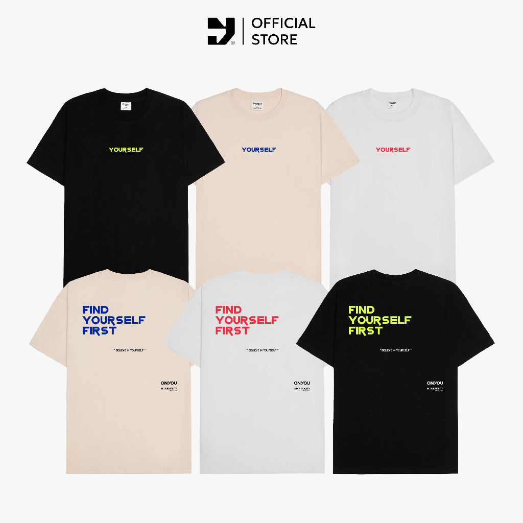 Áo Thun Unisex Tay Lỡ Find Yourself First Onyou T032 100% Cotton - Local Brand Chính Hãng