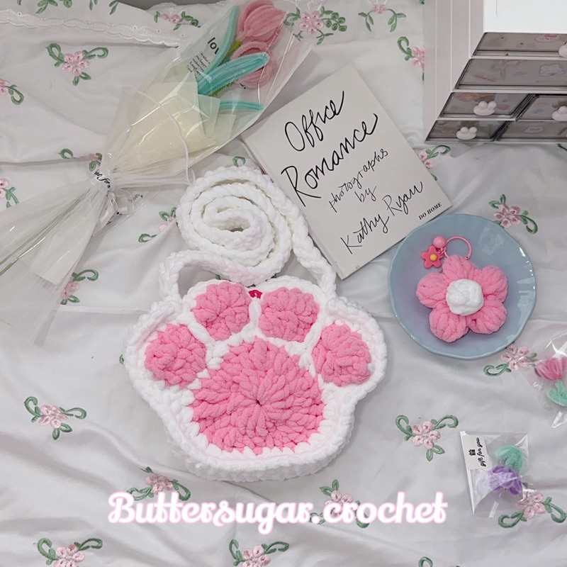 Buttersugar.crochet | TÚI LEN CHÂN MÈO