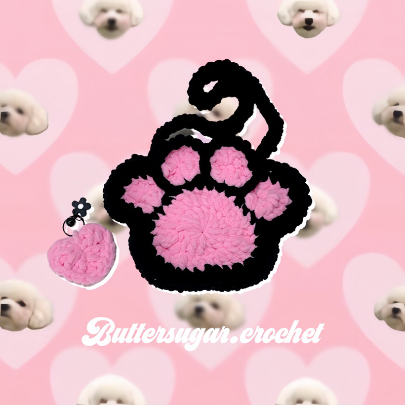 Buttersugar.crochet | TÚI LEN CHÂN MÈO