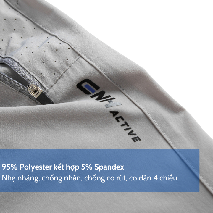 Quần dài thể thao nam GNH Active Quần thể thao nam dáng dài chất vải gió trẻ trung co giãn bốn chiều | GNH23032